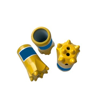 Brocas de botón de rosca largas de material de perforación R35-48 mm para minas de oro