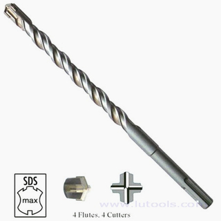 SDS Max Brocas para taladro de percusión de 4 flautas y 4 cortadores (cruceta) (HD-007)