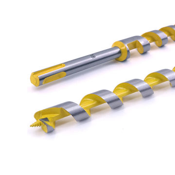 Broca SDS Plus de vástago de una sola flauta para madera con vástago y pintura de color amarillo para taladro de madera